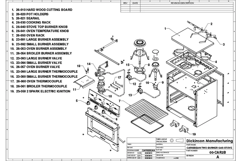 propane burner diagram