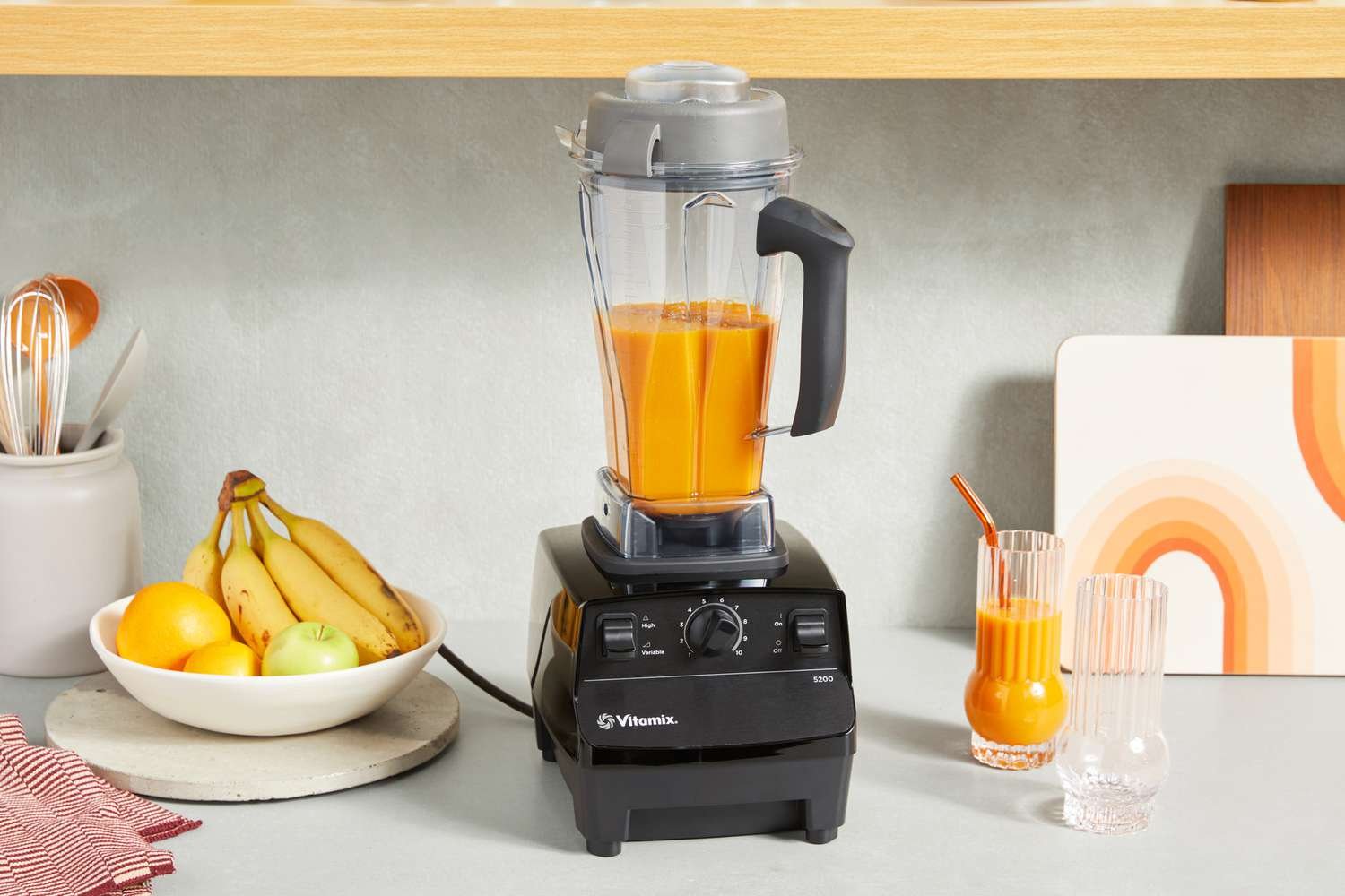 An air pocket forms around blender blades when processing thick nut butter ingredients.