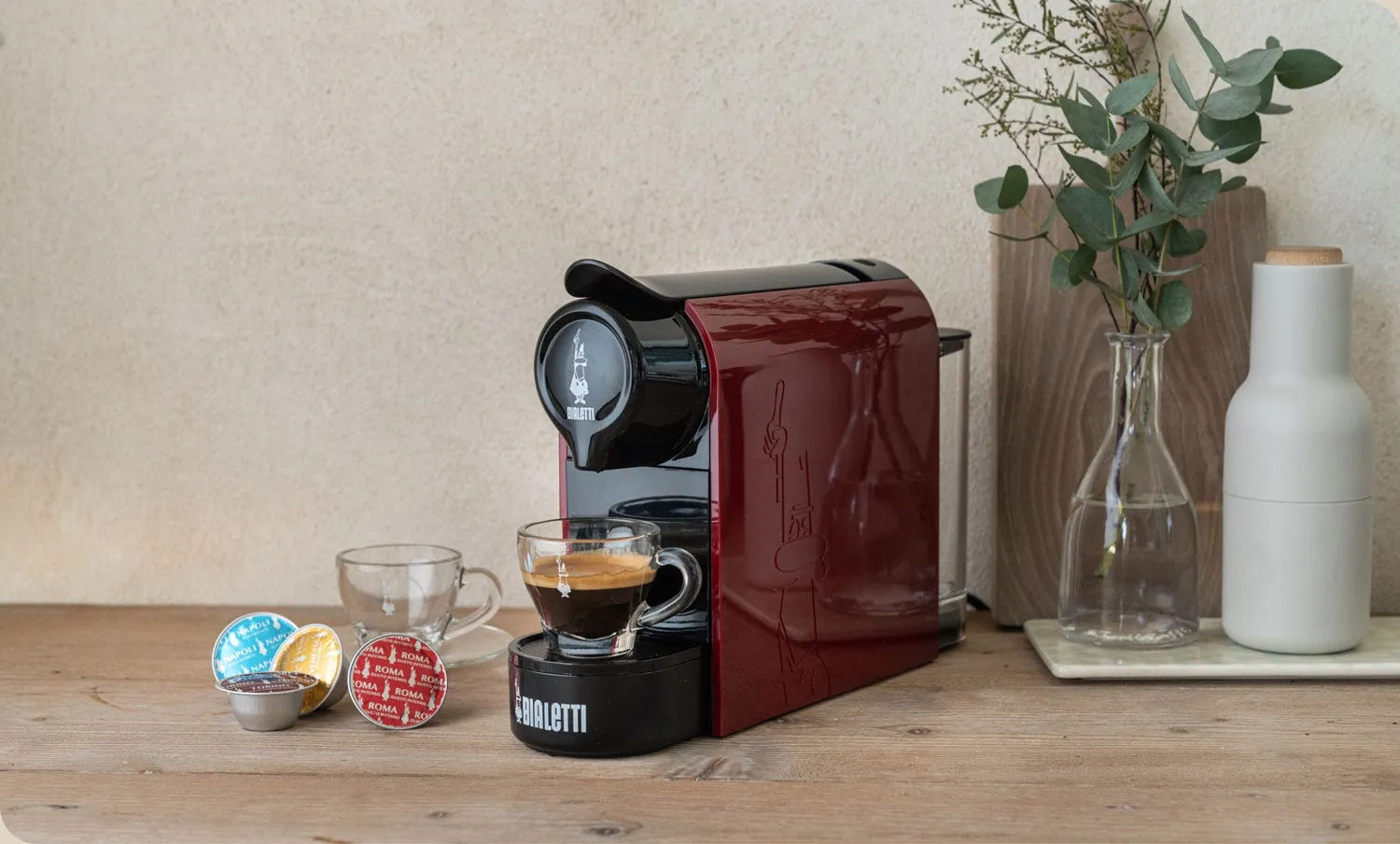 Leaking coffee machine on a counter suggesting a repair decision